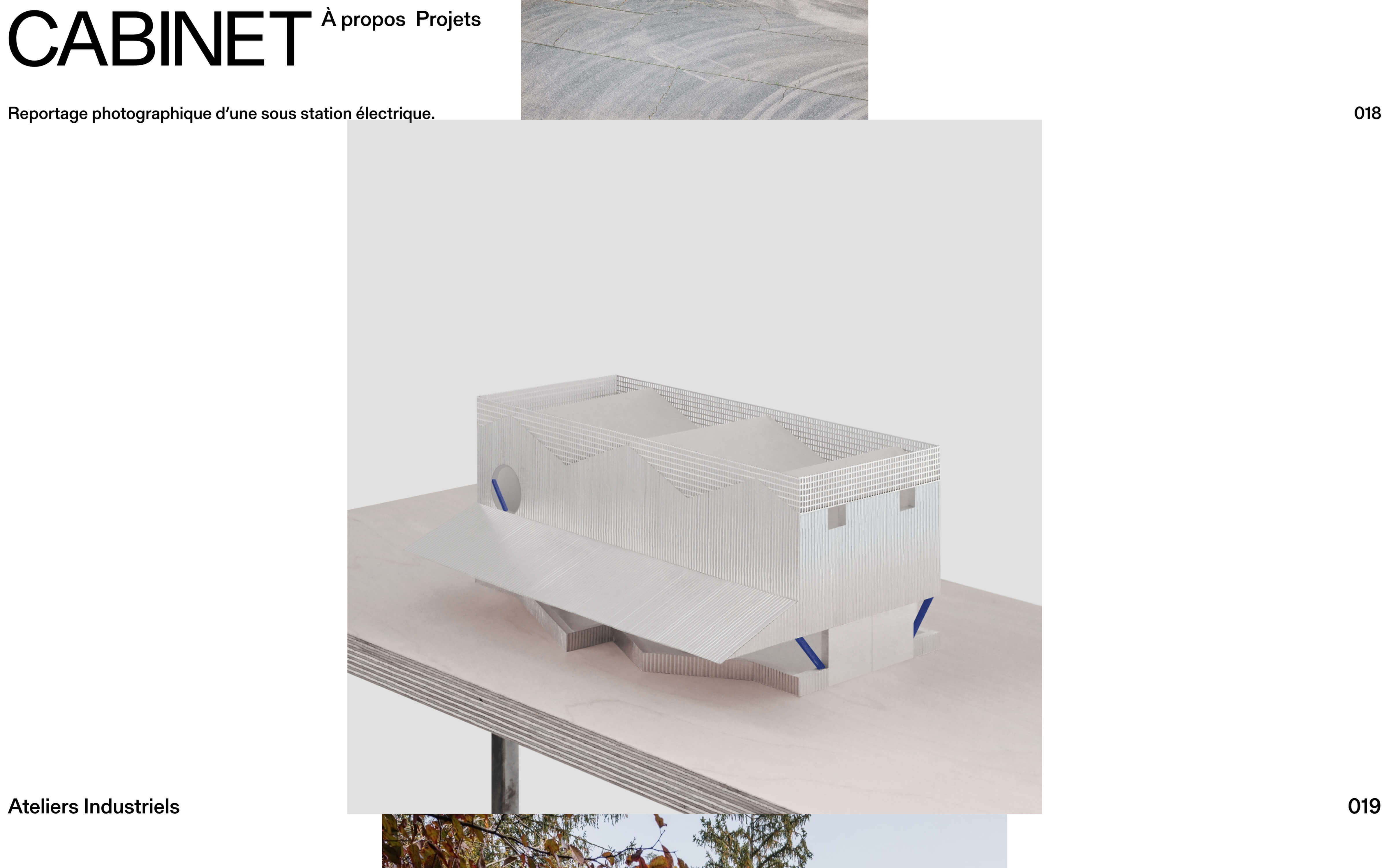 Cabinet website homepage